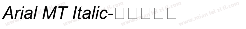 Arial MT Italic字体转换